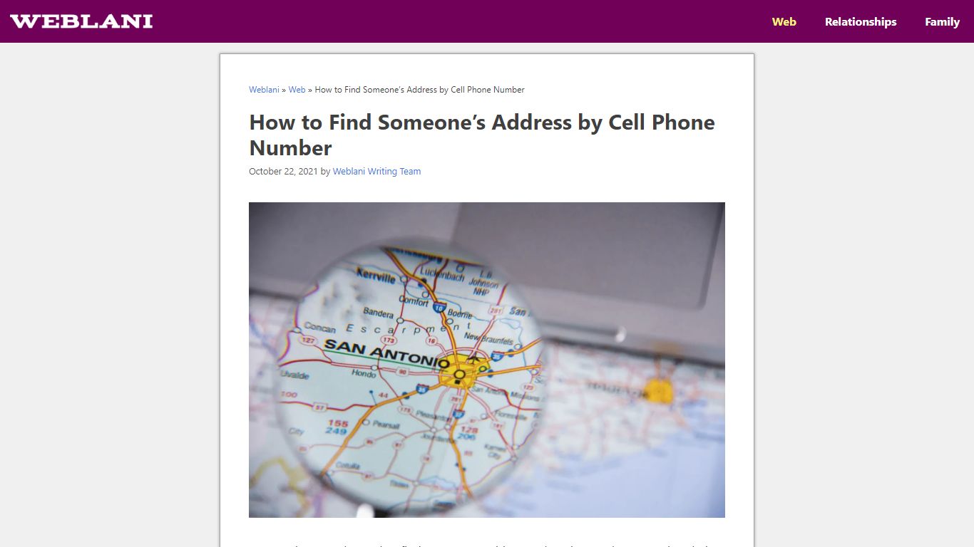How to Find Someone’s Address by Cell Phone Number - Weblani